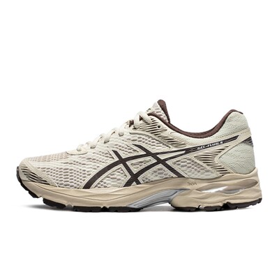 Asics Gel-Flux 4 Cream Brown 舒适入门级缓冲 专业 织物合成革