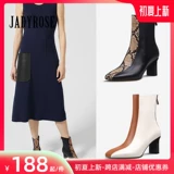 Демисезонные ботинки, высокие короткие сапоги с молнией, европейский стиль