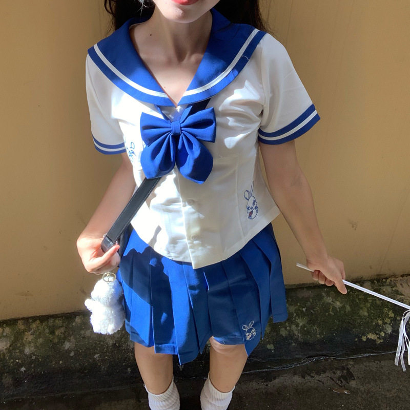 秋语柚语航海小兔日系学生服学院风校服班服软妹服JK制服 水手服
