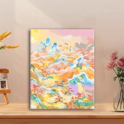 2026新款钻石画天降祥瑞仙境系列治愈系满砖手工diy砖石贴画客厅