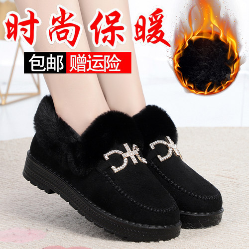 老北京布鞋保暖加厚软底冬季棉鞋