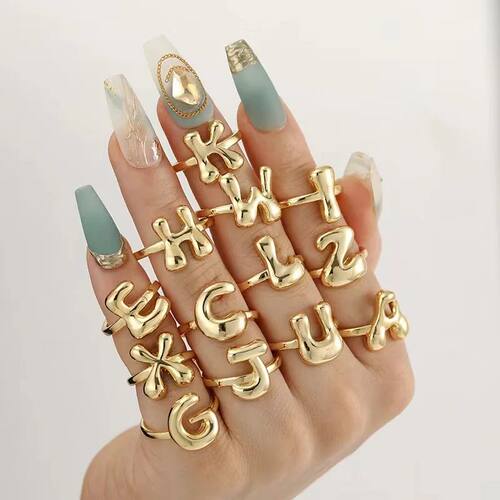 Fashion  Chubby Letter Balloon Bubble Smooth Surface Initial