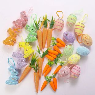 24PCS Easter Series Decoration Prop Creative Holiday Foam Ca