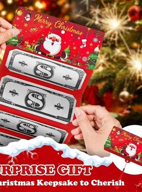 Holiday Money Holder Envelopes – Red/Green, 6 Pockets for S