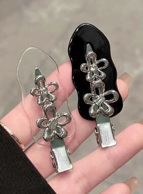 Y2K Korean Style Sweet Cool Metal Flower Hair Clip for Women