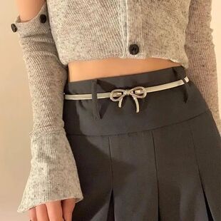 Punk Vintage Bowknot Elastic Waist Chains for Women Girl Swe