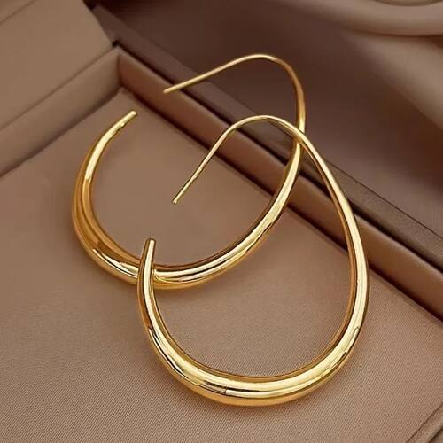 European and American Fashion Circle Water Drop Earrings
