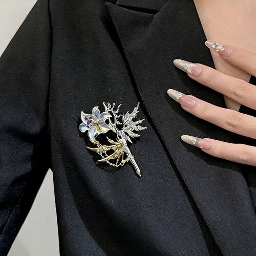 Vintage  Flower Brooches for Women New French Gardenia Luxur