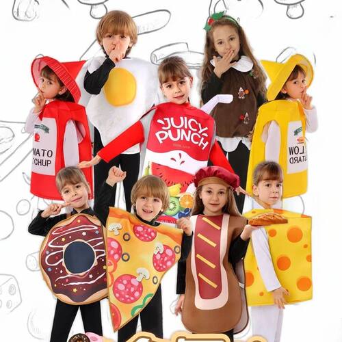 Halloween Children's Costume Tomato Sauce Pizza Role-playing