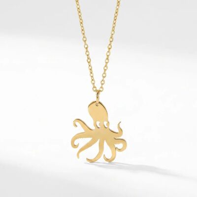 New Stainless Steel Women's Simple Summer Ocean Series Octop