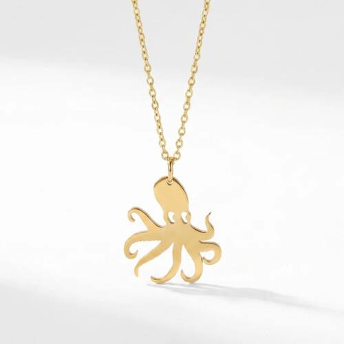 New Stainless Steel Women's Simple Summer Ocean Series Octop