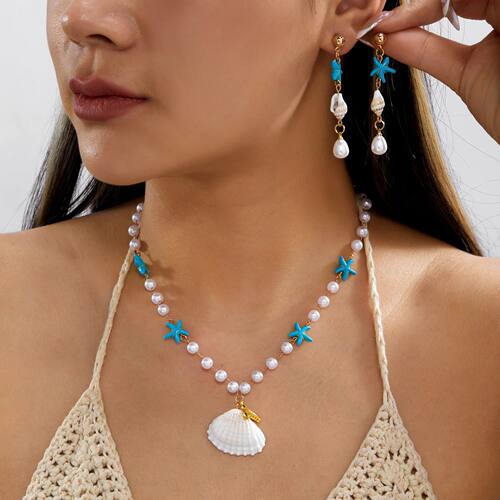 Boho Summer Beach Jewelry Set For Women Vacation Style Seash