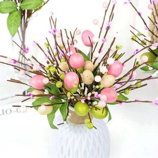 Easter Egg Cuttings Artificial Flowers Easter Decoration DIY