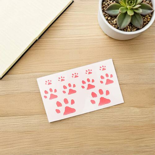 20Pcs Temperature Color Change Cat Paw Temporary Tattoos ers