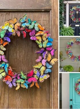 Simulaed Buerfly Garland Spring Decoraion Hoel Resauran Door