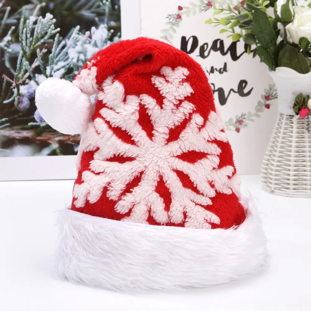New Soft Christmas Plush Hat Party Supplies Christmas Xmas P