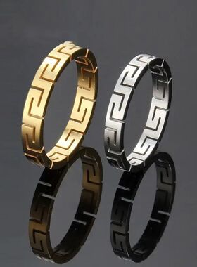 cate Creative The Great Wall Rings Simple Geometric Couple R