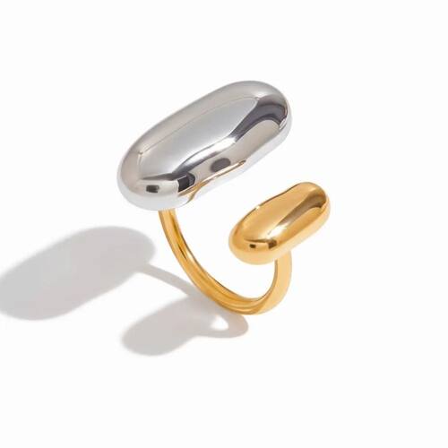 High Quality Stainless Steel Geometric Ring Waterproof Two C