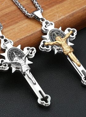 Classic  Christ Cross Pendant Necklaces For Men Women 316L S