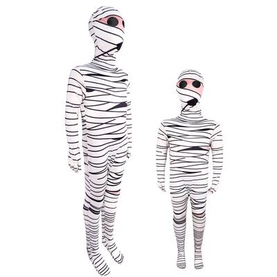 Ancient Egypt Mummy Costume Full Body Suit Kids Parents Part