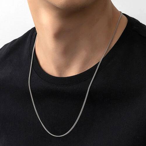 Stainless Steel Gold color Chain Necklace for men Long Chain