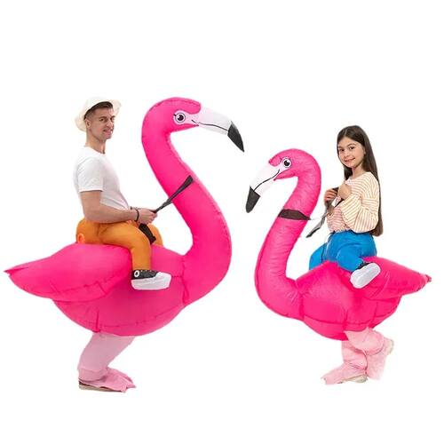 Funny Carnival Cosplay Flamingo Inflatable Costumes Hallowee