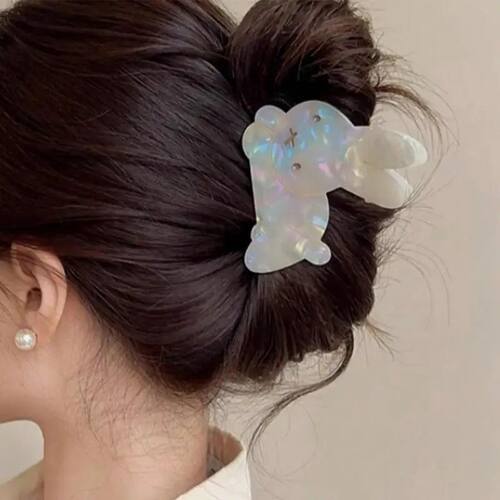 Creativity Cute Rabbit Hair Claws for Women Girls Sweet Acry