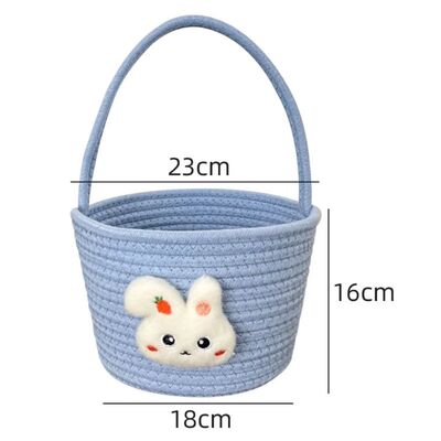 Cotton Rope Organizer Lightweight Easter Gift Bag Cartoon Ra