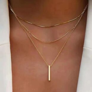 Layered Gold Necklaces for Women Gold/Silver Plated Necklace
