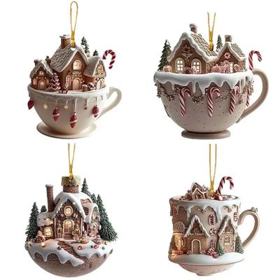 Christmas Coffee Cup Ornaments Coffee Mug Decorative e Hangi