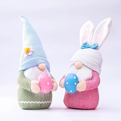 Easter Bunny and Egg Decorations, Faceless arf Dolls, and Do