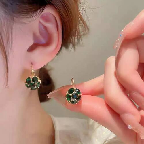European and American fashion high-end sense emerald crystal