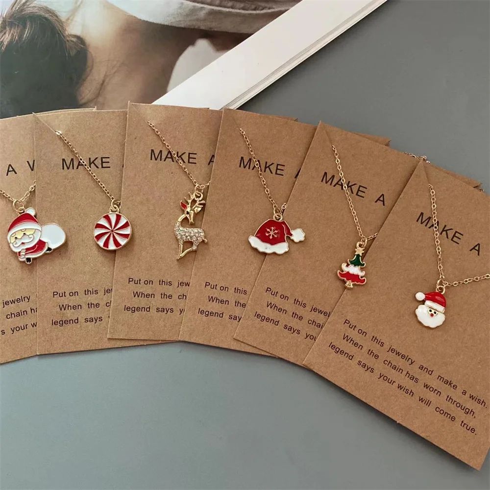 New Christmas Collection Necklace Christmas Snowflake Old Ma