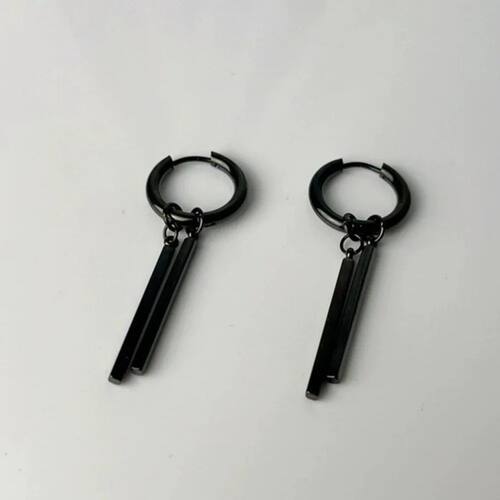 1pairs Stainless Steel Clip-on Earrings Gothic Punk No Ear P