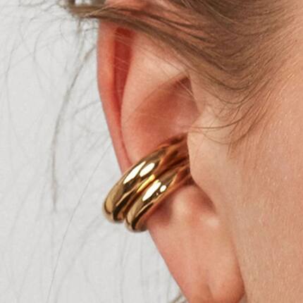Gold Color Ear Cuff Without Piercing Round Cartilage Ear Cli
