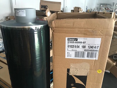 德莎61825 黑色PET胶带 抗震抗推出胶带