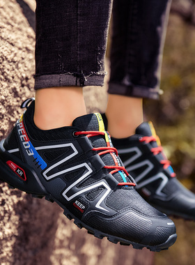 906跨境男鞋透气薄款单鞋户外运动休闲鞋男士越野跑步鞋大码47