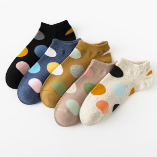 袜子女士短筒纯棉船袜春夏季 短袜女全棉浅口吸汗防臭防滑不掉跟