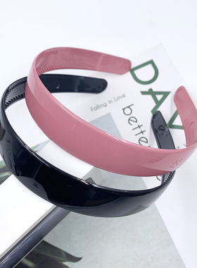 夏季发箍女亚克力宽边带齿灰色系净面成人洗脸头箍面膜发卡头饰品