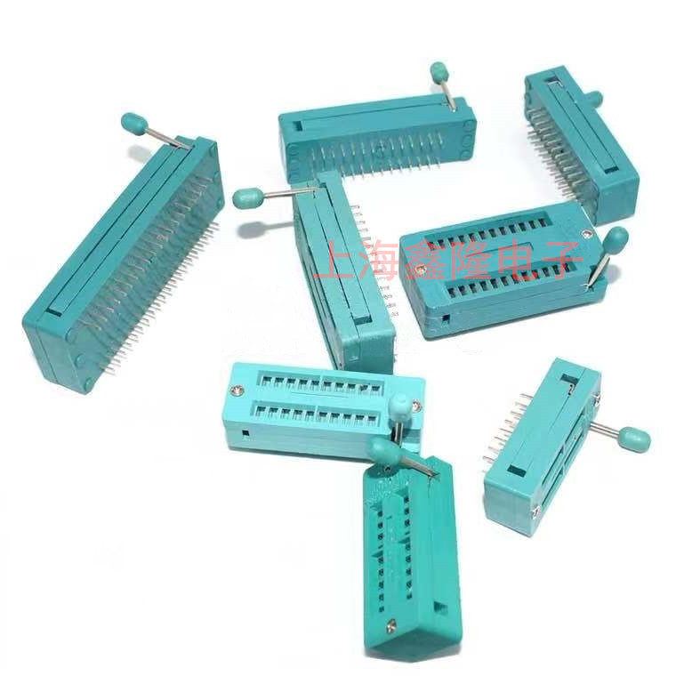 IC锁紧座 测试底座 宽窄体 14P 16P 20P 24P 28P 32P 40P烧录插座