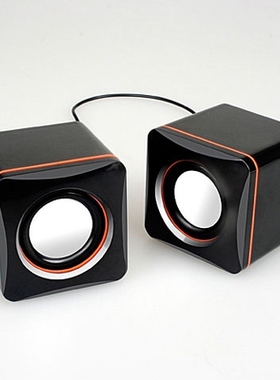101Z小方块USB有线音响 带调音笔记本台式机电脑桌面音响促销