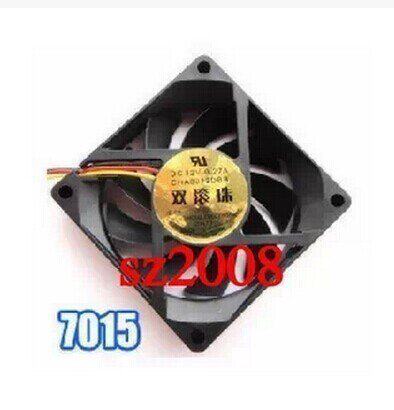 7CM风扇单体叶散热风扇叶 7015-3P滚珠风扇 三线滚珠单体风扇促销