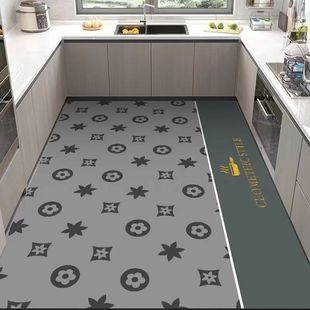 硅藻泥厨房地垫防滑防油吸水垫门口耐脏脚垫家用免洗可擦地毯满铺