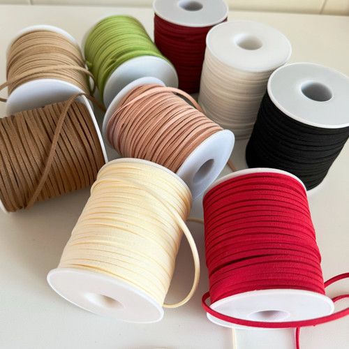 3mm双面绒鹿皮绳细丝带绒皮绳鲜花礼盒包装丝带DIY礼物礼盒绑带