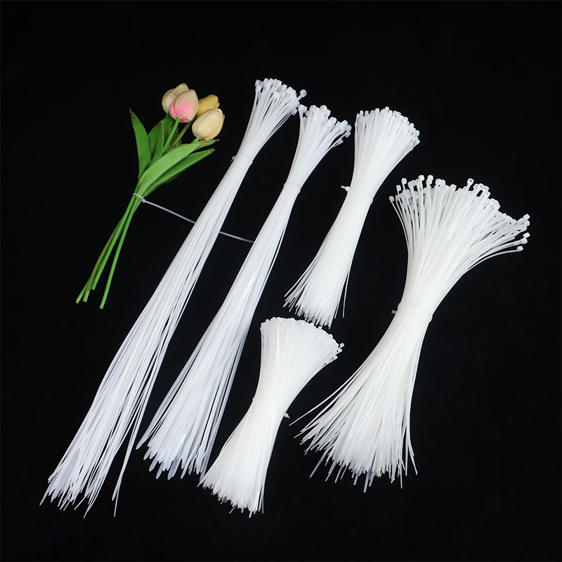 圣诞尼龙扎带绑带绑花鲜花包装材料花束固定塑料花店花艺包花用品