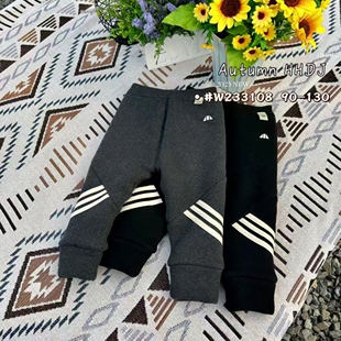 【涵涵当家1000g】男冬女童加厚蚕丝夹棉打底裤宝宝百搭保暖长裤