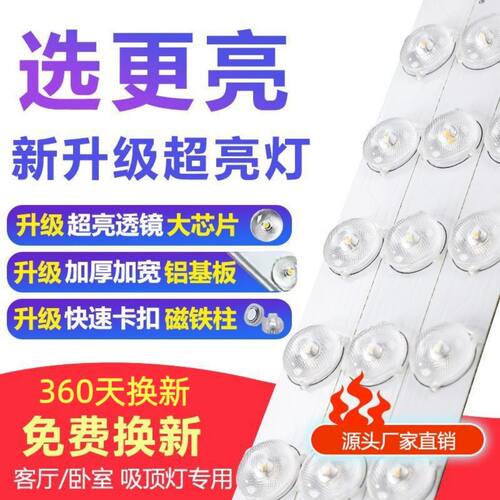 众辉透镜LED吸顶灯替换灯板白光