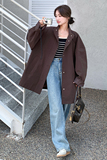 现货2026秋装红咖色立领风衣135款P140控198，女装风衣，2C139