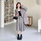 【春新品】高级感西装外套+半身裙两件套2C139-907-P195-K298，女装套装/套裙，2C139