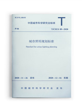 城市照明规划标准T/CSUS 09 2020 城市照明空间结构与布局 城市功能照明规划指引 城市景观照明规划指引 城市景观照明资源利用规划
